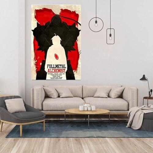 Fullmetal Alchemist Anime Decor Wall Home Decor Poster Pictures Wall Art Bedroom Decoration Study Living Room Prints Painting