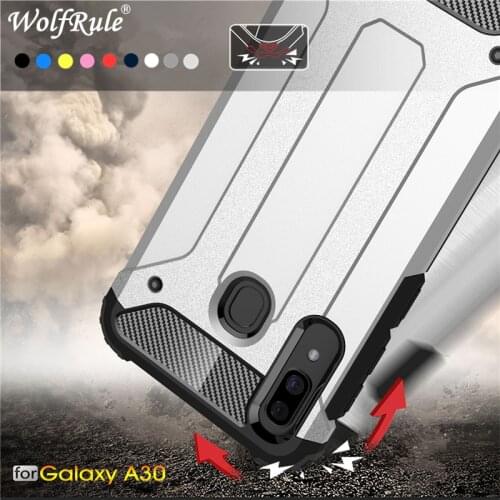 For Armor Case Samsung Galaxy A30 Case Full Wrapped Heavy Hybrid PC+TPU Cover For Samsung Galaxy 30 A305F Cover For Samsung A30