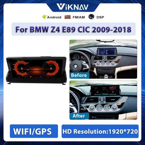 2din Android 10.0 Car Radio With screen For BMW Z4 E89 2009-2018 CIC 10.25 inch GPS Navigation DVD Multimedia Player