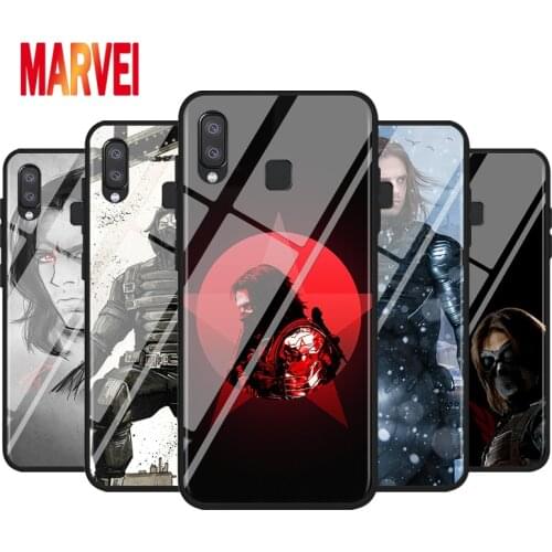 Marvel Winter Soldier Art For Samsung Galaxy A90 A80 A70 S A60 A50S A30 S A40 S A2 A20E A20 S A10S A10 E Black Phone Case Cover