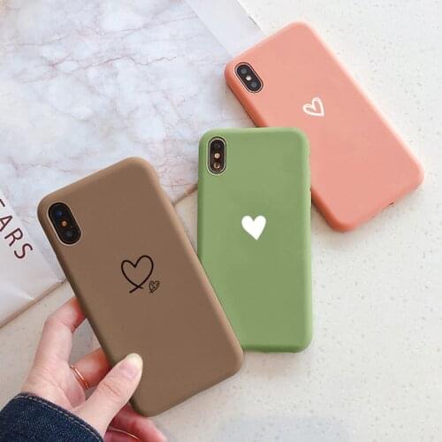 For Coque Samsung Glaxy A12 A10S A20E A21S A31 A32 A40 A50 A51 A52 A70 A71 A72 A91 S9 S10 S20 S21 Ultra Plus Love Heart TPU Case
