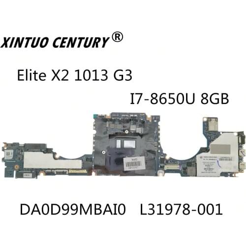 DA0D99MBAI0 L31978-001 is applicable to Elite X2 1013 G3 tablet HP laptop, SR3l8 i7-8650U 8GB, which has passed 100% test