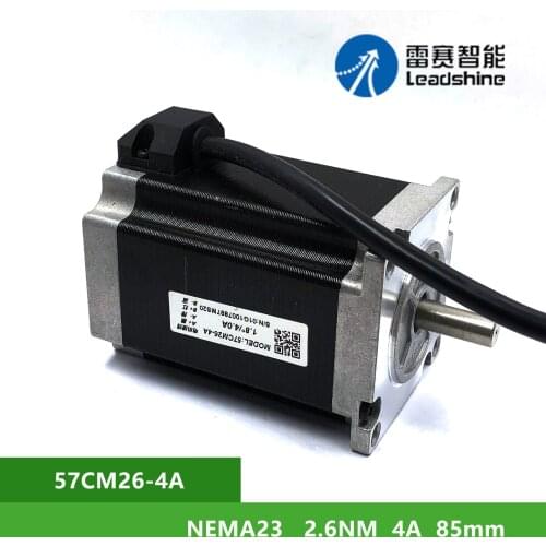 NEMA23 Leadshine 57CM26-4A 2.6Nm 4A 2 phase Stepper Motor Shaft Diameter 8MM