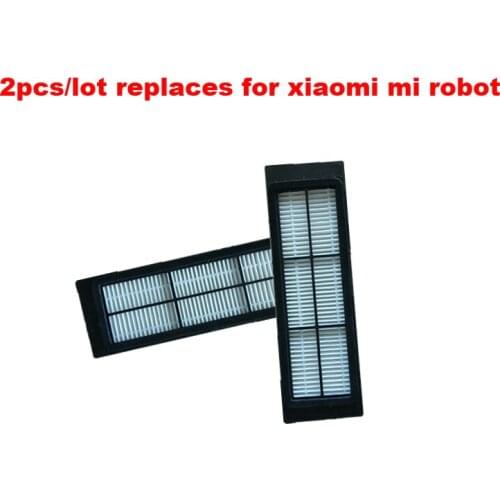 2pcs/lot, Compatible Accessory Xiaomi Robotic Vacuum Cleaner HEPA Filter xiaomi mi Robot Filters Replacements