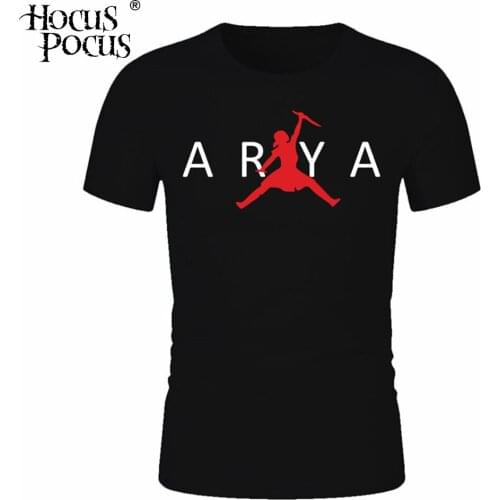 Dracarys T-Shirt Arya Stark Not Today T Shirt Summer Man Cool Fashion Design Crewneck Tee Shirt GOT