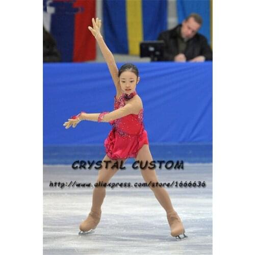Crystal Custom Figure Skating Dresses Girls New Brand Ice Skating Dresses For Competition DR4538
