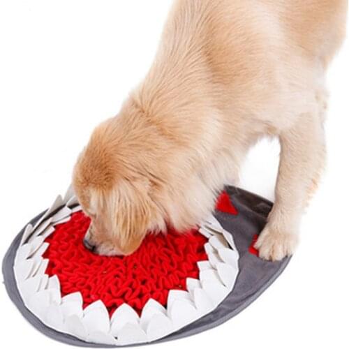 Doorshiping link Hund Spielzeug Erhöhen IQ Interaktive Langsam Abgabe Feeder matte Haustier Puzzle Puppy Training Spiele Fütteru