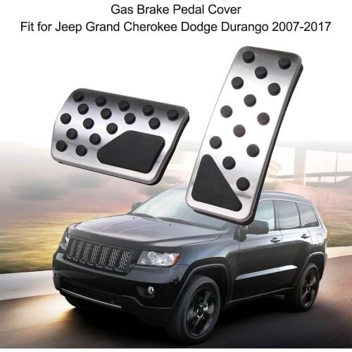 KKMOON auto product Gas Brake Pedal Cover Fit for Jeep Grand Cherokee Dodge Durango 2007-2017