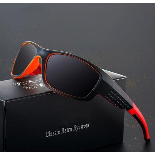 Classic Fashion Polarized Square Sunglasses Men 2020 Vintage Luxury Brand Design Cool Sun Glasses Driving Windproof Goggle UV400