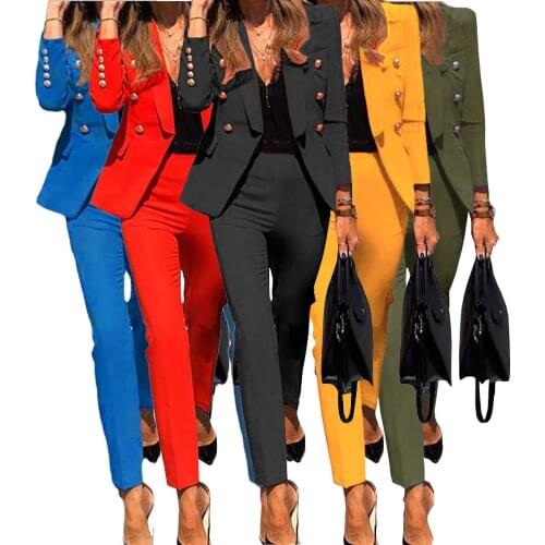 LEWVLIOD Women's Office Trouser Suits