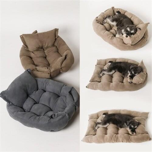 Multifunction Dog Sofa Beds Super Soft Pet Puppy Cotton Kennel Mat Washable Dog Baskets Pet Products For Small Medium Large Dog