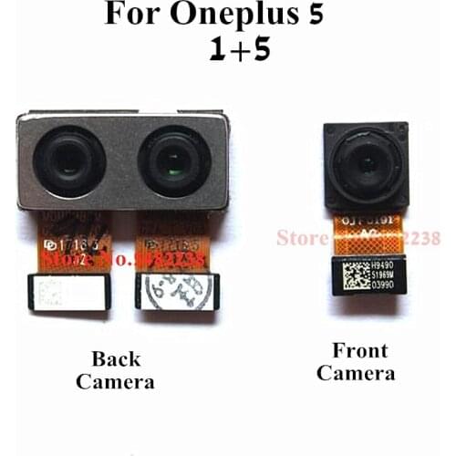100% Original Back camera Module For Oneplus 5 1+5 A5000 Camera Rear Front Camera Flex cable connector Replacement Parts