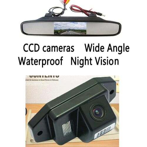 High Resolution 4.3" Color TFT LCD Car Parking Assistance Monitors With Rear View Camera for TOYOTA LAND CRUISER PRADO 2700 4000