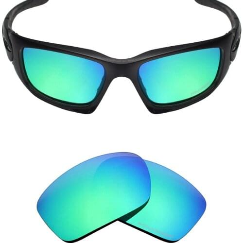 Mryok+ POLARIZED Resist SeaWater Replacement Lenses for Oakley Scalpel Sunglasses Emerald Green