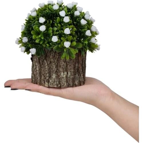 Natural Boxwood decoration artificial flower With Rose In Pots искусственный цветок