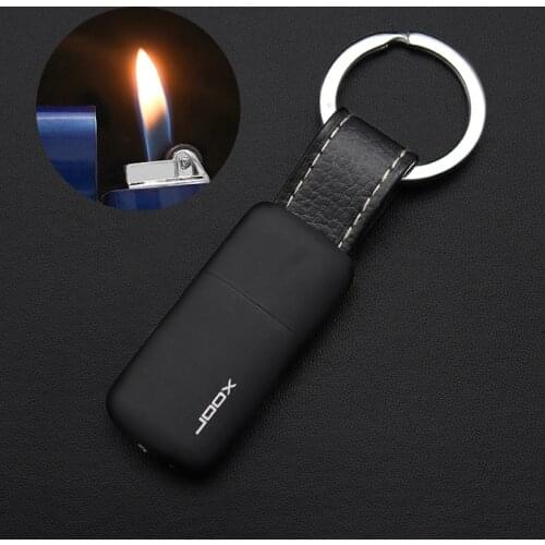2021 New Creative Personality Pendant Lighter Open Flame Grinding Wheel Cigarette Lighter Keychain Lighter Portable Gadget