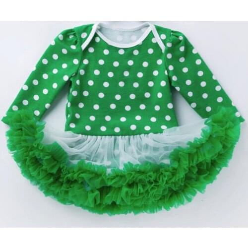 New Style Baby Girl Clothing Newborn Infant Lace Tutu Romper Dress Polka Dot Print Jumpersuit First Birthday Christmas Costumes