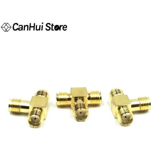 SMA Männlichen Loch zu Zwei SMA Weibliche Loch Triple T RF Adapter Stecker 3Way Splitter SMA-JKK SMA-KJK Volle Kupfer RF radio F