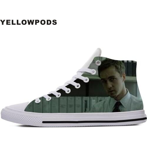 Personality Mens Casual Shoes Hot Cool Pop Funny High Quality Handiness Edward Harrison Norton Cute Cartoon Custom Shoes White