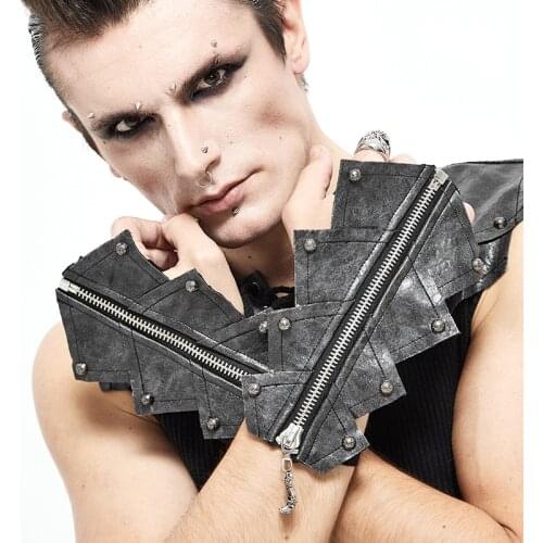 Steampunk Gothic Style Gloves Personality Fashion Decoration Street Trend Tough Guy Open Bandage Gloves