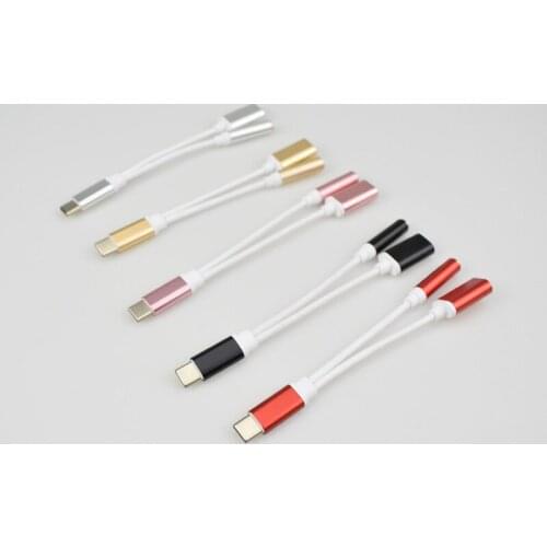 2 In1 Type-C Convertor USB Type C Charging Cable 3.5mm Audio Earphone Headphone Adapter For Xiaomi For Huawei For Samsung