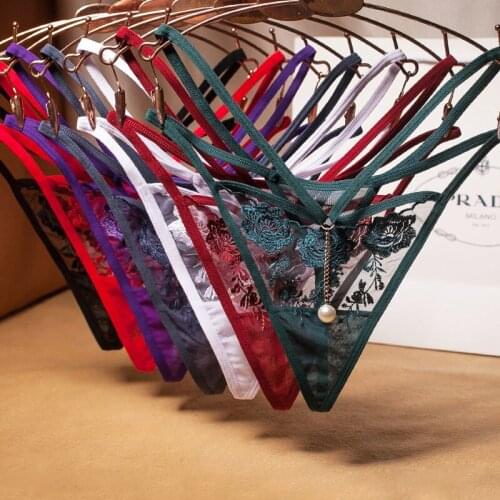 Sexy Panties Women Lace Low-rise Sexi Briefs Female Underwear Pant Ladies Cross Strap Hollow Out Lingerie G String Thong