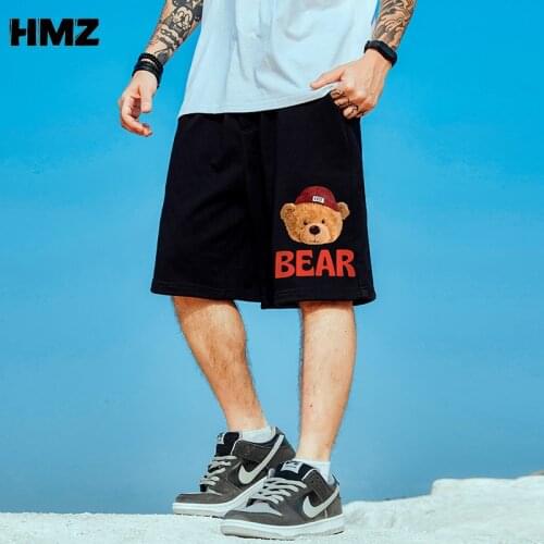 HMZ Summer Shorts Men Fashion Brand Print Breathable Male Casual Shorts Comfortable Fitness Mens Bodybuilding Shorts Streetwear