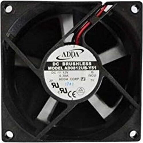 808032mm AD0812UB-Y51 12V 0.38A 2Wire 8cm Cooling Fan