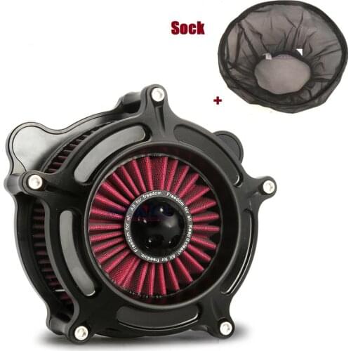 Rain Socker Cover turbine Air Cleaner Red Intake Filter Fit For harley Touring street road electra glide king 2017-2020 Softail
