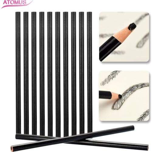 12Pcs Brow Pencil Semi-permanent Makeup Pencil Eyebrow Tattoo Line Design Positioning Eyebrow Waterproof Pencil Tattoo Tools