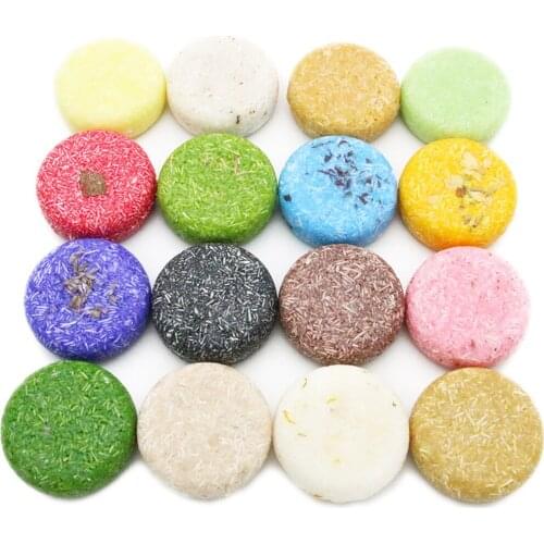 15Pcs/Set Lavender Plant Essential Oil Shampoo Bar Rosemary Shampoo Soap Scalp Ginger Hair Care Scalp Care