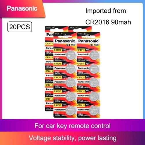 20pc original PANASONIC CR2016 watches 3 v battery button Li-Po Lithium battery control toy car battery free shipping For Toy