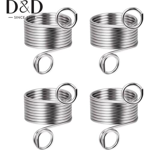 4PCS Metal Knitting Ring Finger Yarn Holder for Knitting Loop Crochet Thimble Knitting Sweaters Craft Sewing Accessories