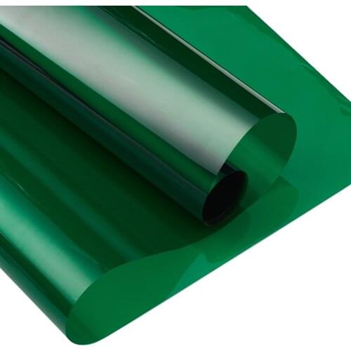 41% VLT Green Window Tint Heat Insulation Explosion Proof Sunshade Film UV Reflective Foil for House Commercial Building