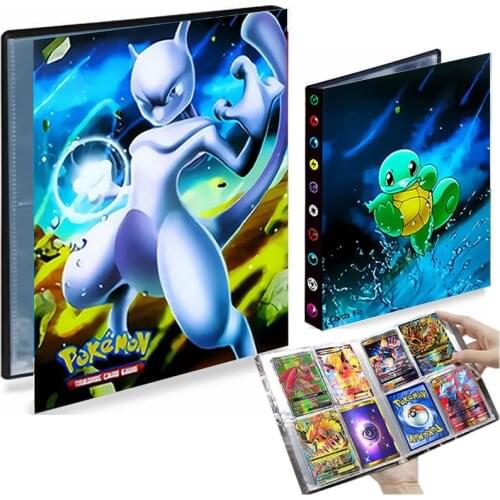 4 Pocket Mewtwo Pokemon Album 240 Card Book Playing Game Card Livre Pokémon Map Collector Holder Binder Folder Loaded List Toy