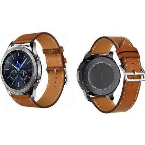 22mm bracelet amazfit 3 2 1 GTR pace Huawei GT 2 honor magic strap for samsung galaxy watch 46 s3 gear2 pebble time leather band