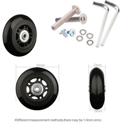 Luggage Wheel Accessories Universal Wheel Aircraft Pull Case Roller Caster Silent Wheel Universal Wearable 20 Inch 28 Inch