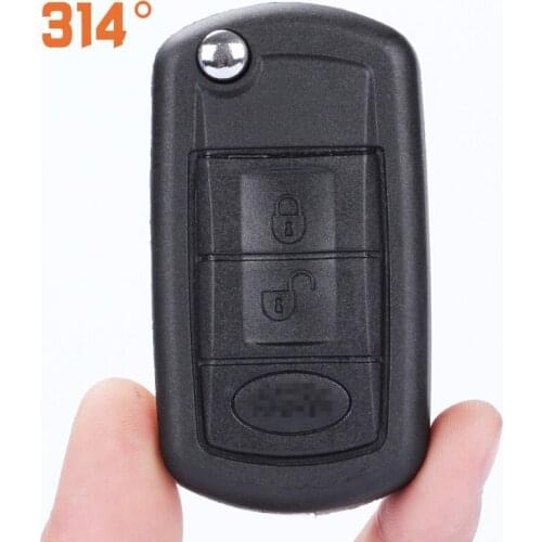 3 Button Black Car Folding Key Remote Control Key Replacement Shell With Key Embryo Suit For Land Rover Car Key Accessories