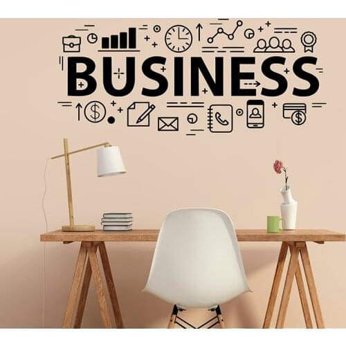 Business Wall Decal Office Home Interior Design Motivation Art Decor Vinyl Wall Sticker for Office Decoration Wallpaper X030