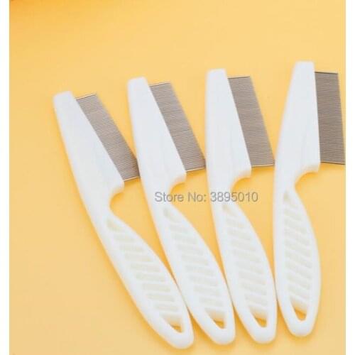 Lice Comb Nit Free Kids Hair Rid Headlice Superdensity Stainless Steel Metal Teeth Remove Nits Brush F1101