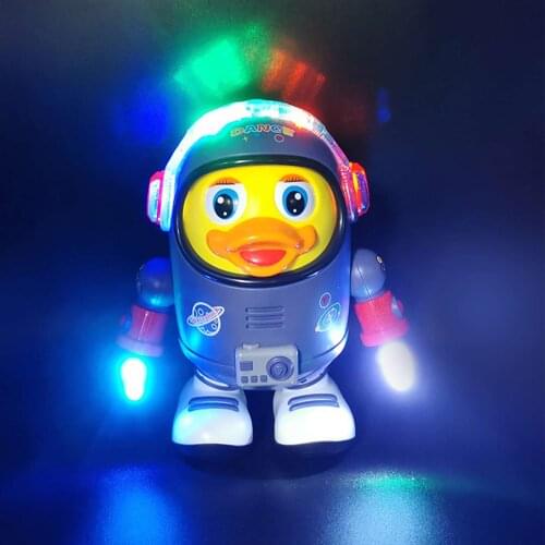 Electric Music Cute Musical Dancing Duck Toy Space Duck Toy Children Playing Learning Educational Smart Duck Plaything Toy Gift