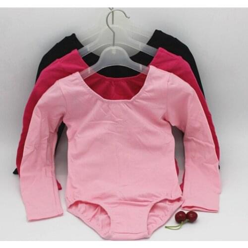 Cotton Long Sleeve Children Dance Dress Kids Jumpsuit Fitness Ballet Dance Tutu Clothes Gymnastics Leotard Dress Performance 18