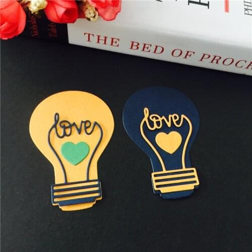 Love light bulb Metal Cutting Dies scrapbooking Stencils for Craft Paper DIY Scrapbook new dies Cut Template 2019