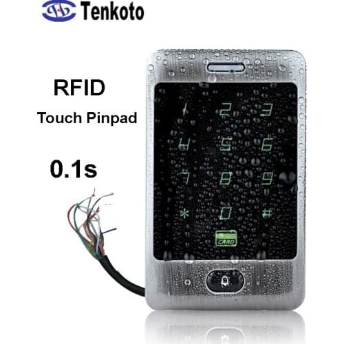 IC Metal Waterproof RFID Access Control WG ID Card Reader Wiegand Touch Digital Keypad ID Opener Password NFC Reader