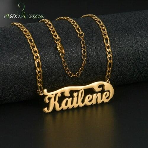 Nextvance Custom Ins Simplicity Necklace Stainless Steel Personalized Double Mezzanine Pendant Woman Men Birthday Jewelry Gift