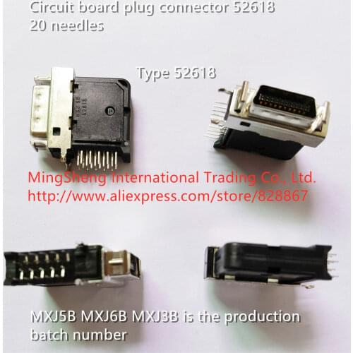 Original new 100% circuit board plug connector MXJ5B MXJ6B MXJ3B 52618 20 needles