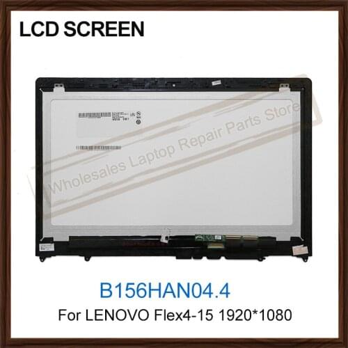 Original 15.6 Inch B156HAN04.4 Touch Digitizer Glass Assembly For LENOVO Flex4-15 Touch LCD Screen Assembly 1920*1080