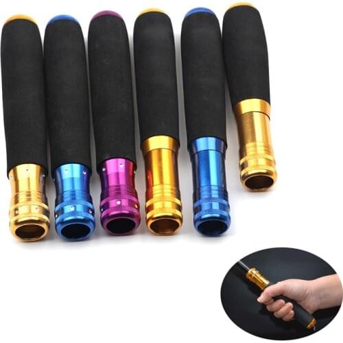Rompin 1pcs Aluminum Alloy EVA Fishing Rod Kit DIY fix Lightweight Universal Replaceable Fishing Rod Change Handle Grip