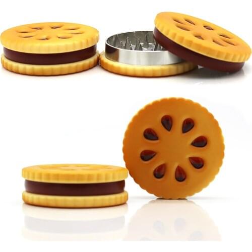 Grinder 2 Layers Herb Smoking Muller Grass Spice Smoke Crusher Aluminium Crank Pollinator Hand Tobacco Accessories