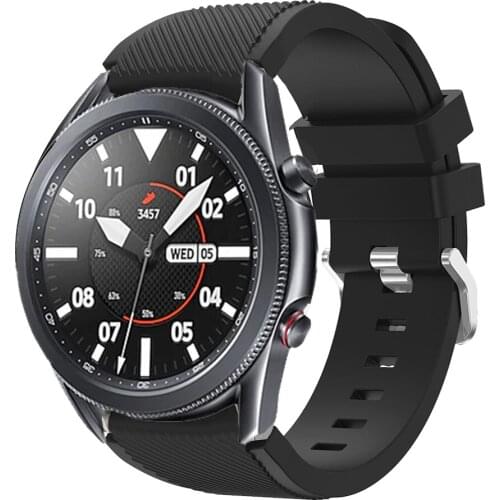 20 22mm Silicone Sport Replacement Strap For Samsung Galaxy Watch3 41mm 45mm Wrist Quick Release Bracelet Watchband Accessories